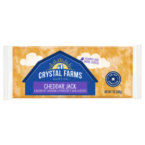 Crystal Farms Cheese, Cheddar Jack