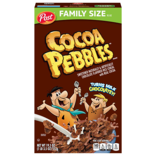 Cocoa Pebbles Cereal, Family Size