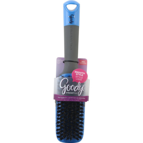New. Boar bristles for a smooth look and added shine. Smooth style. Contact Consumer Care at: 1-800-241-4324. Made in China.