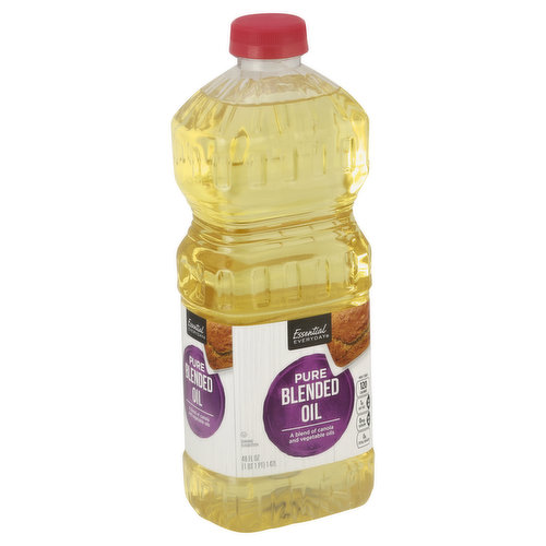 A blend of canola and vegetable oils. Per 1 tbsp: 120 calories; 1 g sat fat (5% DV); 0 mg sodium (0% DV); 0 g total sugars. Gluten free. Great products at a price you'll love - that's Essential Everyday. Our goal is to provide the products your family wants, at a substantial savings versus comparable brands. We're so confident that you'll love essential everyday, we stand behind our products with a 100% satisfaction guarantee. 100% quality guaranteed. Like it or let us make it right. That's our quality promise. supervaluprivatebrands.com. Product of USA and Canada.