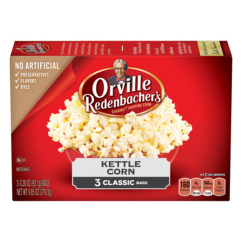 Orville Redenbacher's Kettle Corn Microwave Popcorn