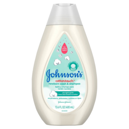 Johnson's Wash & Shampoo, Cottontouch, Newborn