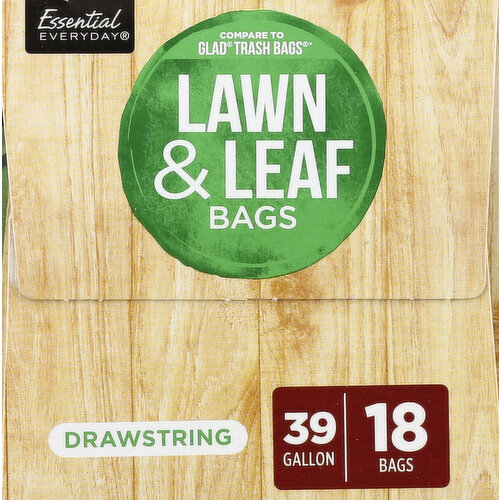 Lawn & Leaf Trash Bags, 2-Ply Strength, 39-Gallon, 5-Ct.