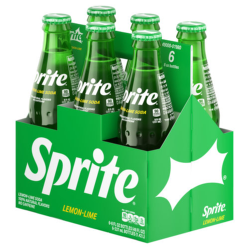 Sprite 8oz Glass Bottles 4-6 Packs (24 Bottles) Sprite –