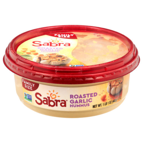 Sabra Hummus, Roasted Garlic, Family Size