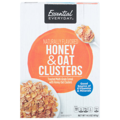 Essential Everyday Cereal, Honey & Oat Clusters