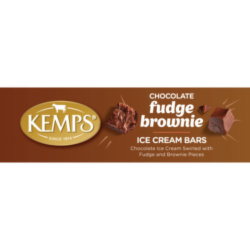 Kemps Chocolate Fudge Brownie Ice Cream Bars