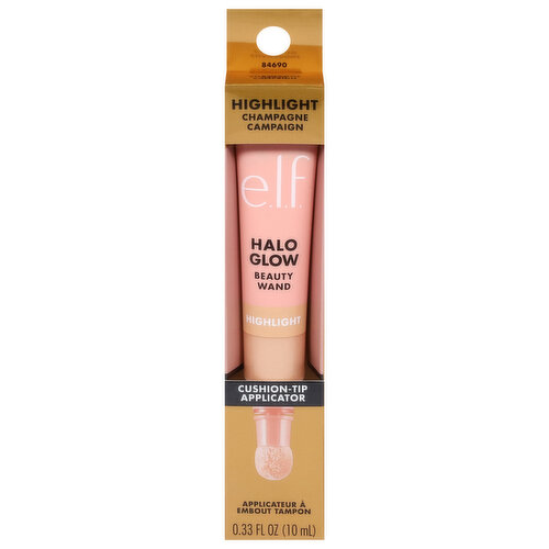 e.l.f. Highlight, Champagne Campaign, Halo Glow, Cushion-Tip Applicator