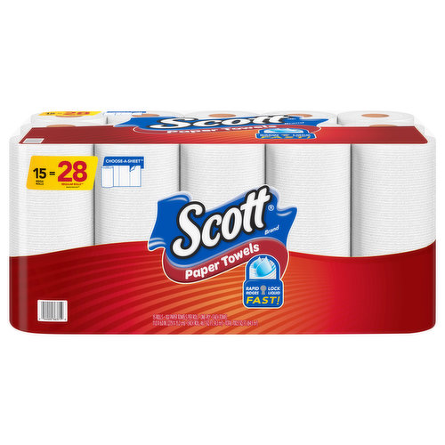 Scott Paper Towels, One-Ply