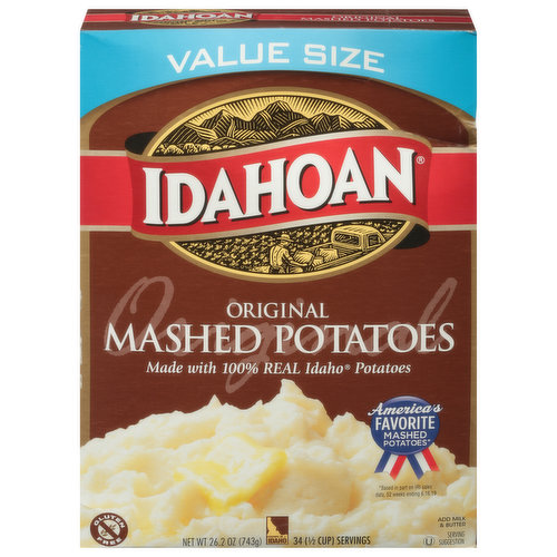 Idahoan Mashed Potatoes, Original, Value Size