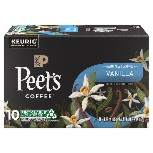 Peet's Coffee Coffee, Vanilla, K-Cup Pods