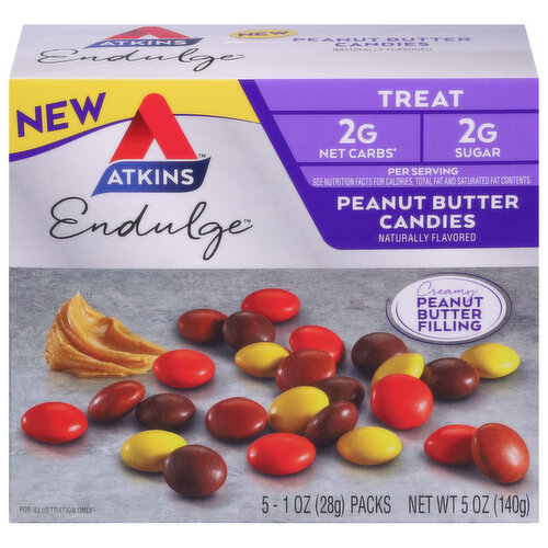 Atkins Endulge Candies, Peanut Butter