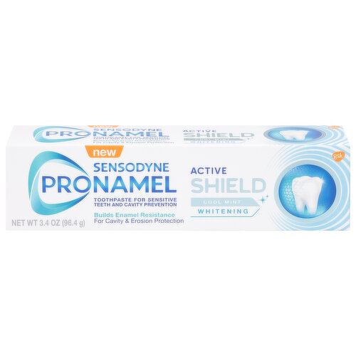 Sensodyne Pronamel Toothpaste, Active Shield, Whitening, Cool Mint