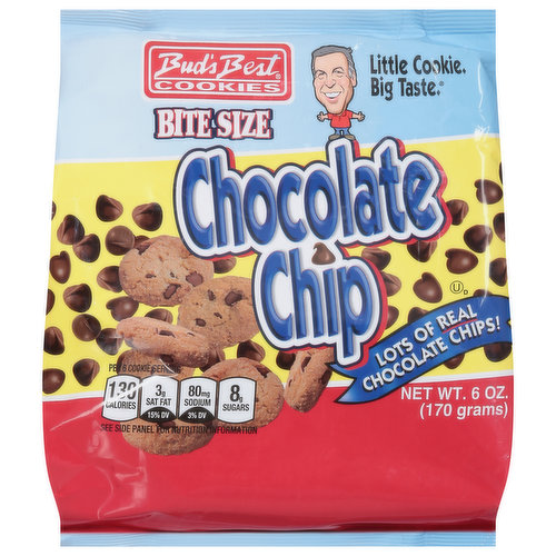 Bud's Best Cookies Cookies, Chocolate Chip, Bite Size