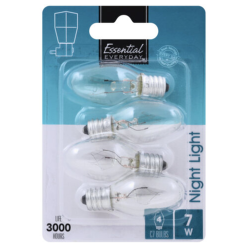 Essential Everyday Bulb, Night Light, 7W, C7