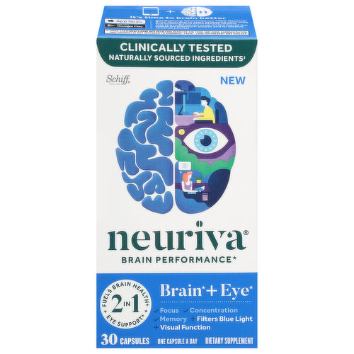 Neuriva Brain Performance, Brain + Eye, Capsules
