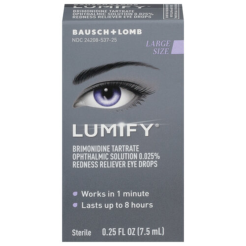 Lumify Eye Drops, Redness Reliever, Large Size