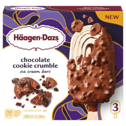 Haagen-Dazs Ice Cream Bars, Chocolate Cookie Crumble