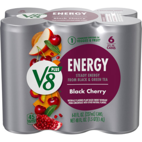 V8® +Energy® Black Cherry Juice Energy Drink