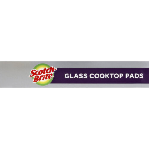 NEW 2-Pack Scotch-Brite Wand Replacement Heads for Glass Cooktops  White/Purple