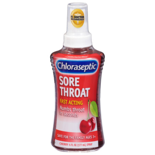 Chloraseptic Sore Throat, Cherry, Spray