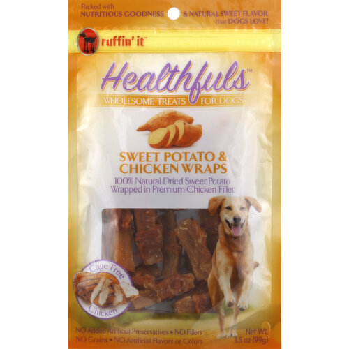 Sweet potato wrapped with chicken cheap dog treats