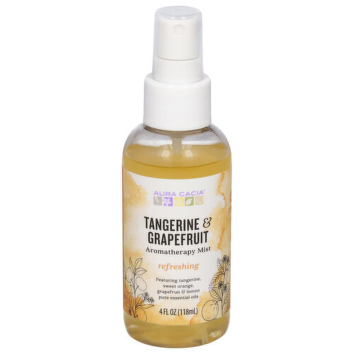 Aura Cacia Aromatherapy Mist, Refreshing, Tangerine & Grapefruit