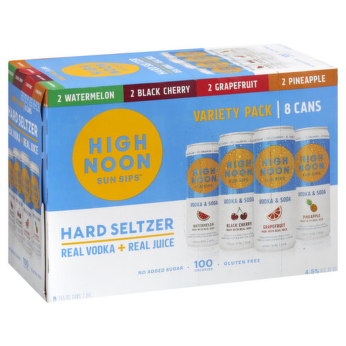 High Noon Sun Sips Hard Seltzer, Variety Pack