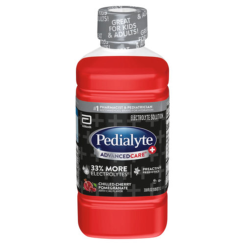 Pedialyte AdvancedCare Plus Electrolyte Solution, Chilled Cherry Pomegranate