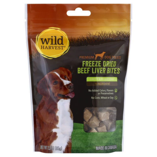 Wild Harvest Dog Treats, Premium, Freeze Dried Beef Liver Bites