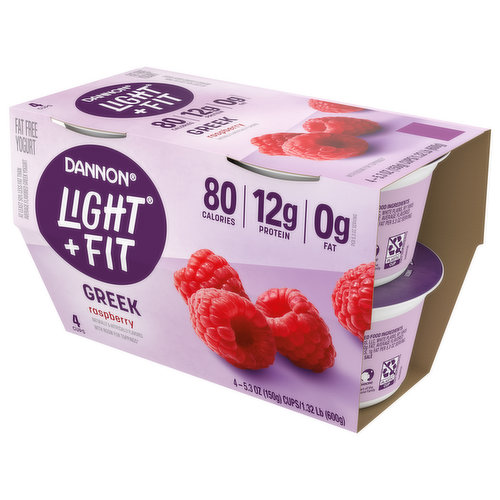 Light + Fit Nonfat Greek Yogurt, Vanilla 5.3oz Wholesale - Danone Food  Service