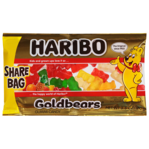 Haribo Goldbears Gummi Candy, Share Bag