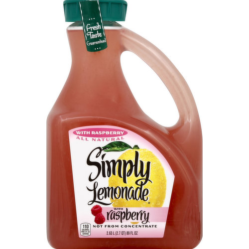 Not from concentrate. Fresh taste. Guaranteed. All natural. 110 calories per 8 fl oz serving. 11% juice blend. Pasteurized. Very low sodium. Product questions & fresh taste guaranteed info call 1-800-871-2653. www.simplyorangejuice.com.