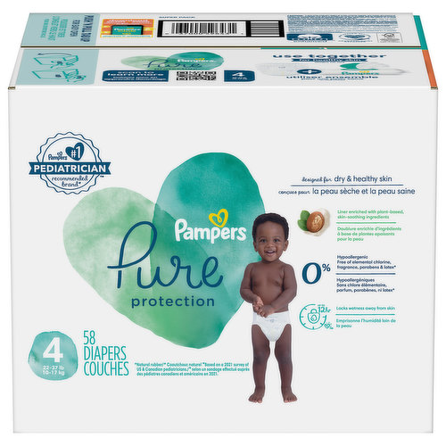 Diapers, Size 4 (22-37 lb)
