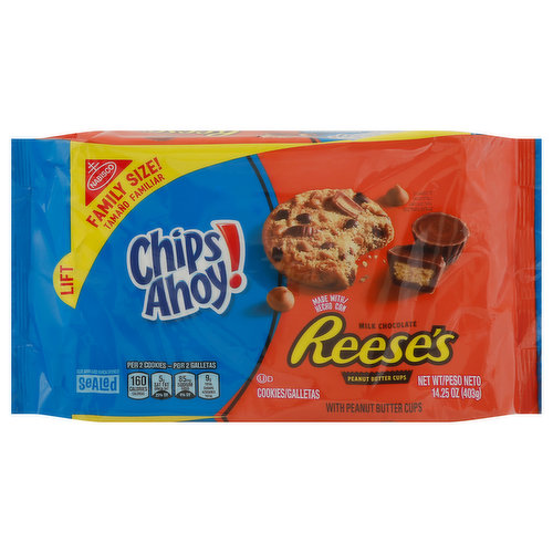 Chips Ahoy! Cookies, Reese's Peanut Butter Cups, Family Size!