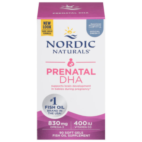 Nordic Naturals Prenatal DHA, Soft Gels