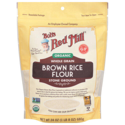 Bob's Red Mill Brown Rice Flour, Organic, Whole Grain, Stone Ground