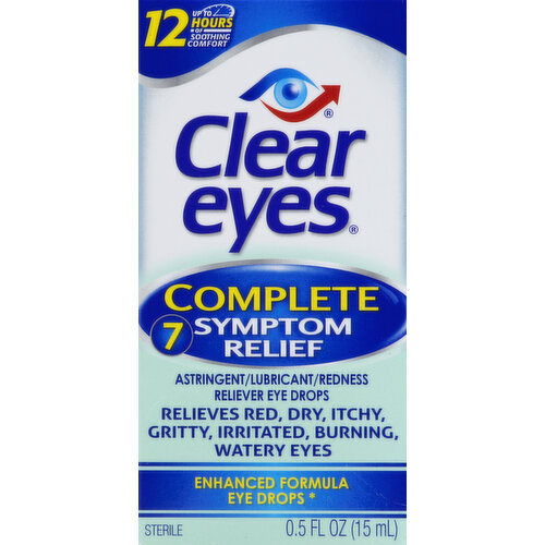 Save on Clear Eyes Maximum Redness Relief Eye Drops Redness Reliever  Lubricant Order Online Delivery