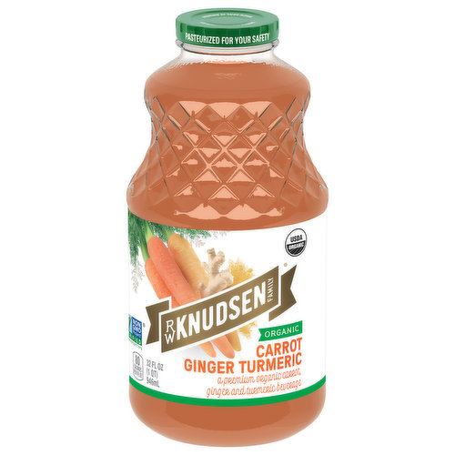 R.W. Knudsen Family Beverage, Organic, Carrot/Ginger/Turmeric