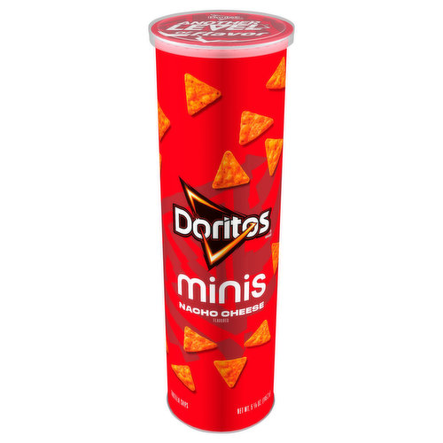 Doritos Tortilla Chips, Nacho Cheese Flavored, Minis