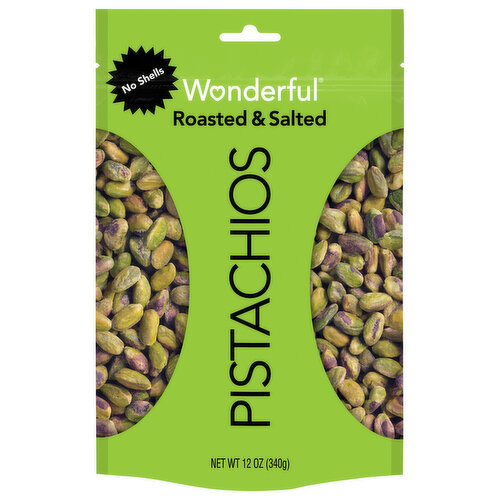 Wonderful Pistachios, No Shells, Roasted & Salted