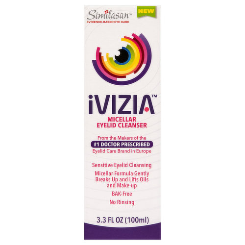 New. Evidence-based eye care. From the makers of the no.1 doctor prescribed Eyelid Care Brand in Europe. Sensitive eyelid cleansing. Micellar formula gently breaks up and lifts oils and make-up. BAK-free. No rinsing. A next generation daily cleanser for sensitive eyelid hygiene without irritation. From the makers of the no. 1 doctor prescribed eyelid care brand in Europe. Micellar formula gently breaks up and lifts oils and make-up. BAK-free, no rinsing.