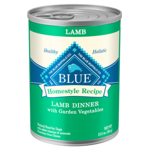 Blue Buffalo BLUE Homestyle Recipe Natural Adult Wet Dog Food, Lamb