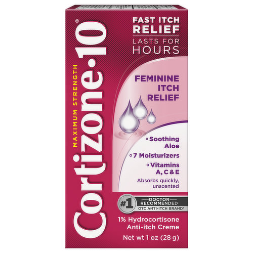 Cortizone-10 Feminine Itch Relief, Maximum Strength