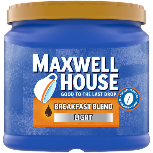 Maxwell House Breakfast Blend Light Roast Ground Coffee
