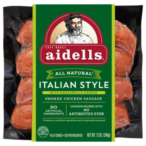 Aidells Smoked Chicken Sausage, Italian Style