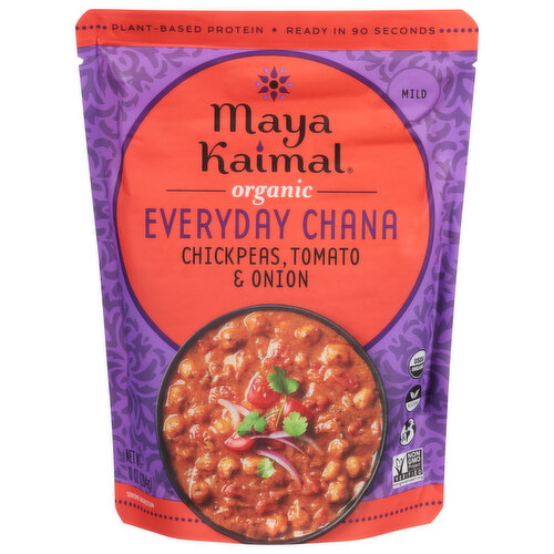 Plant-based protein. Ready in 90 seconds. I have a special place in my heart for Chana Masala, that Punjabi winner that bursts with bright tomato and caramelized onion. Warming garlic, ginger and cumin seed add complexity and will keep you coming back for more. Chana, is the Indian word for chickpea, the protein-rich bean that comes in tan and black varieties. Chana curries are a soul-satisfying go-to in India. I bring a fresh perspective to my delicious heritage, inviting you to experience the beautiful complexity of Indian food and share with the people you love. - Maya Kaimal, Julia Child Award-Winning Cookbook Author. Separation is natural.