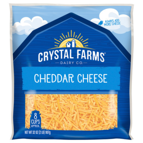 Crystal Farms Cheddar Cheese Shredded