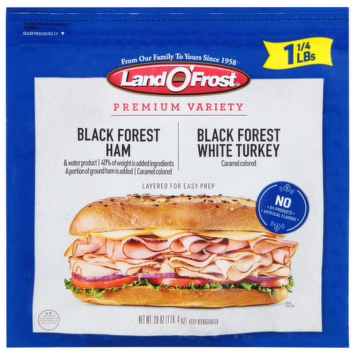 Land O'Frost Ham/White Turkey, Black Forest, Premium Variety