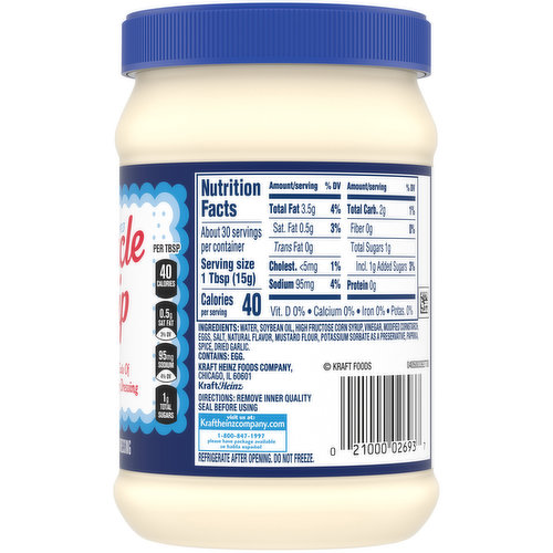 Kraft Miracle Whip Original Dressing - Shop Mayonnaise & Spreads